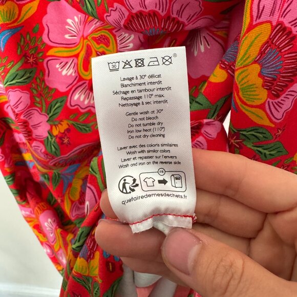 NWT Sezane x Farm Rio collab - Pippa Dress - floral/tropical/bird print - size M - Picture 13 of 17